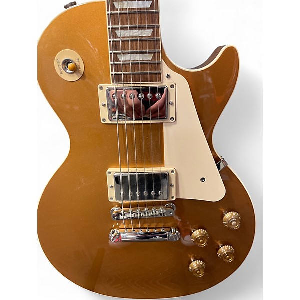 Used 2022 Gibson Les Paul Standard Gold Top Solid Body Electric Guitar