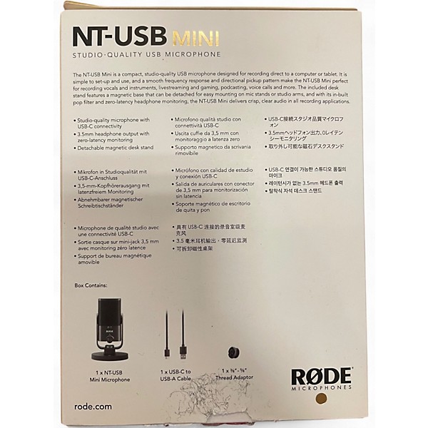 Used RODE NT-USB Mini USB Microphone