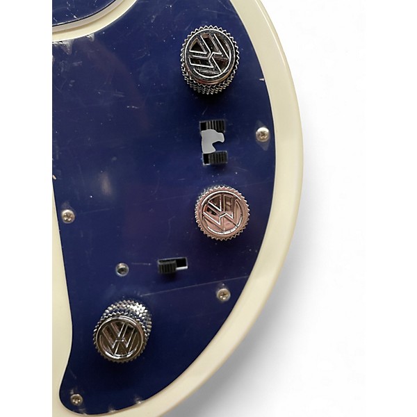 Used 2000s First Act Garagemaster VW White Solid Body Electric Guitar