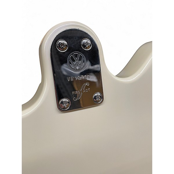 Used 2000s First Act Garagemaster VW White Solid Body Electric Guitar