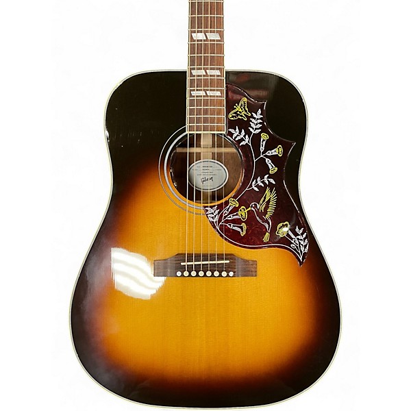 Used Gibson Hummingbird 2 Color Sunburst Acoustic Electric Guitar