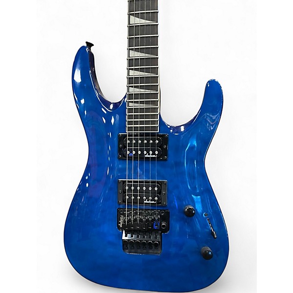 Used Jackson JS32 Dinky Trans Blue Solid Body Electric Guitar