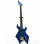 Used B.C. Rich Warlock Blue Electric Bass Guitar thumbnail