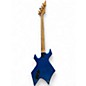 Used B.C. Rich Warlock Blue Electric Bass Guitar