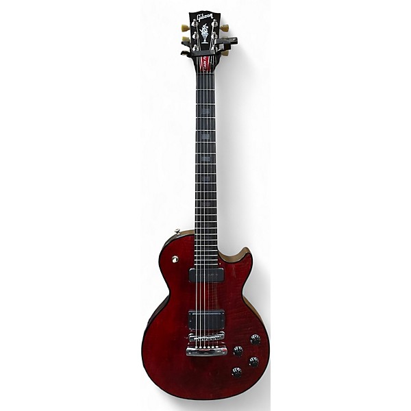 Used 2008 Gibson Dark Fire Les Paul Crimson Red Trans Solid Body Electric Guitar