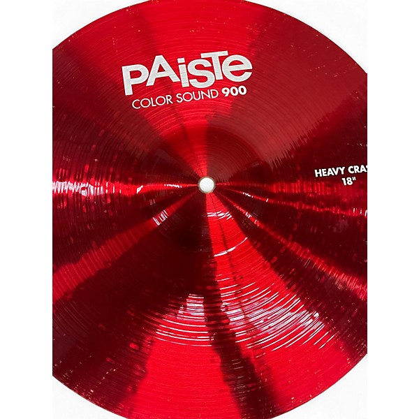 Used Paiste 18in 900 Colorsound Heavy Crash Cymbal