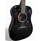 Used Fesley FDET280 Black 12 String Acoustic Electric Guitar