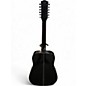 Used Fesley FDET280 Black 12 String Acoustic Electric Guitar