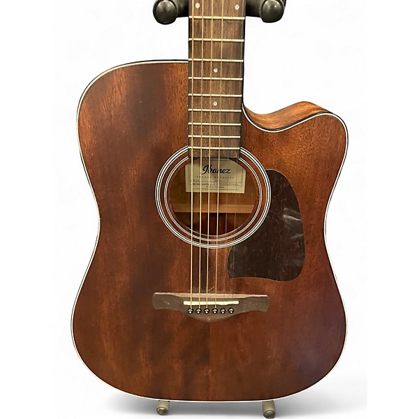 Used 2021 Ibanez AW5CE-OPN Mahogany Acoustic Guitar