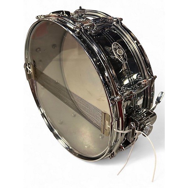 Used 1970s Slingerland 5X14 Gene Krupa Sound King Chrome Over Brass Drum