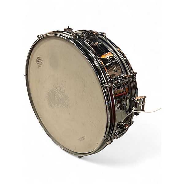 Used 1970s Slingerland 5X14 Gene Krupa Sound King Chrome Over Brass Drum