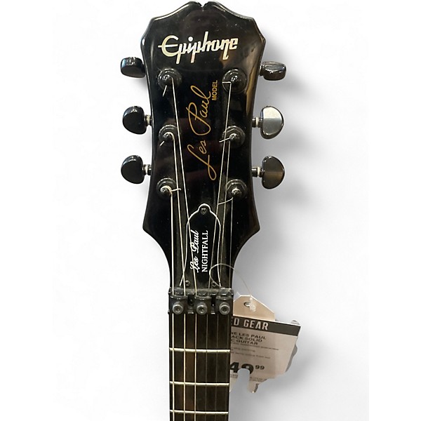 Used Epiphone Les Paul Nightfall Black Solid Body Electric Guitar