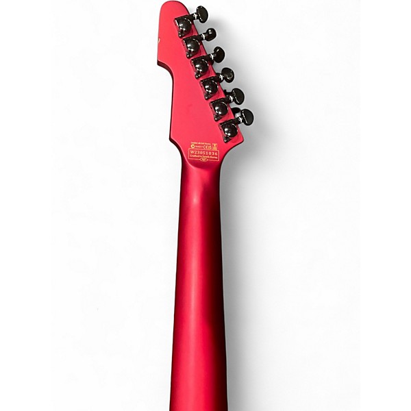 Used 2023 Schecter Guitar Research E1 FR S Sustaniac Candy Apple Red Solid Body Electric Guitar