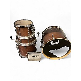 Used Pearl 4 Piece Vision Brown Drum Kit