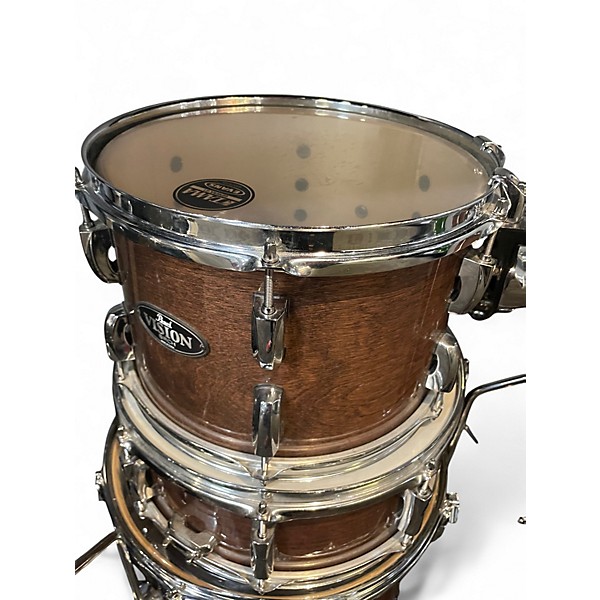 Used Pearl 4 Piece Vision Brown Drum Kit
