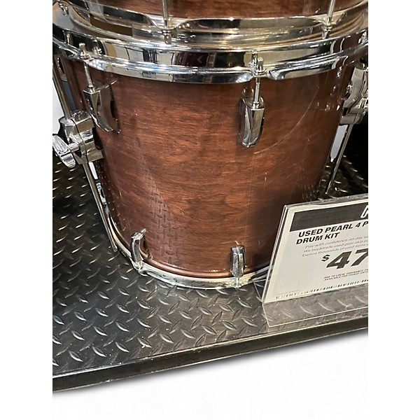 Used Pearl 4 Piece Vision Brown Drum Kit