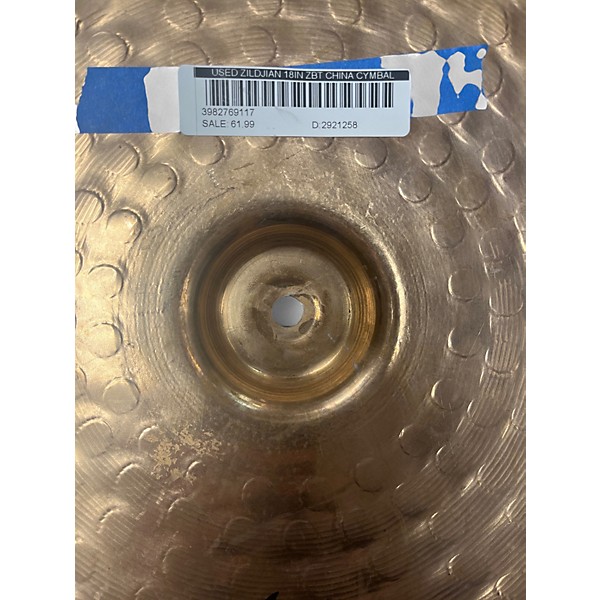 Used Zildjian 18in ZBT China Cymbal