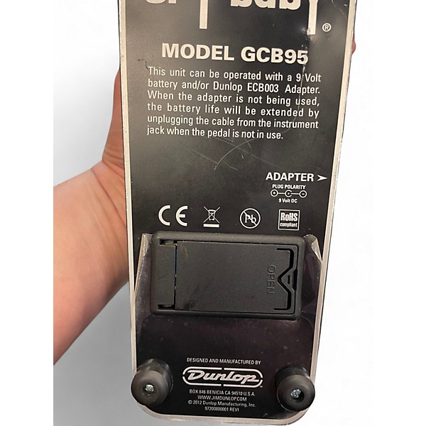 Used Dunlop GCB95 Original Crybaby Wah Effect Pedal
