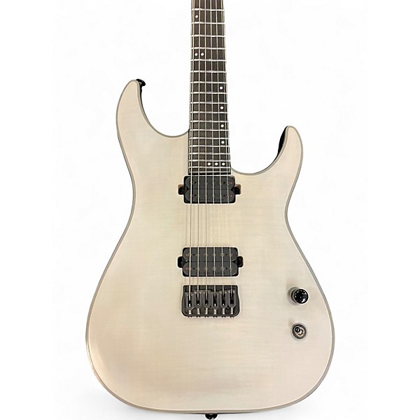 Used 2016 Schecter Guitar Research KM-6 MK I White Solid Body Electric Guitar