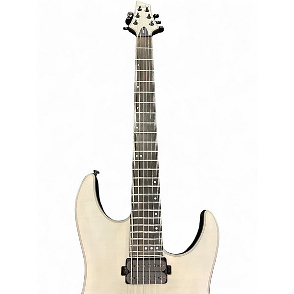 Used 2016 Schecter Guitar Research KM-6 MK I White Solid Body Electric Guitar