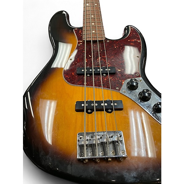 Used 2005 Fender 1975 Reissue Jazz Bass 2 Color Sunburst Electric Bass Guitar