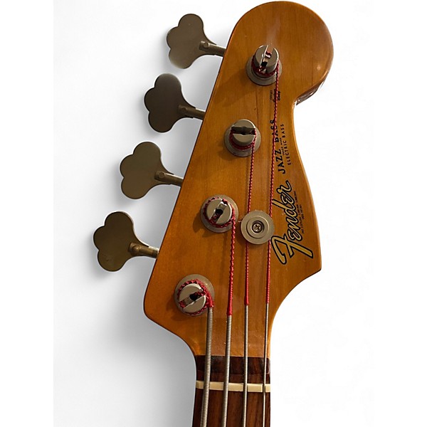 Used 2005 Fender 1975 Reissue Jazz Bass 2 Color Sunburst Electric Bass Guitar