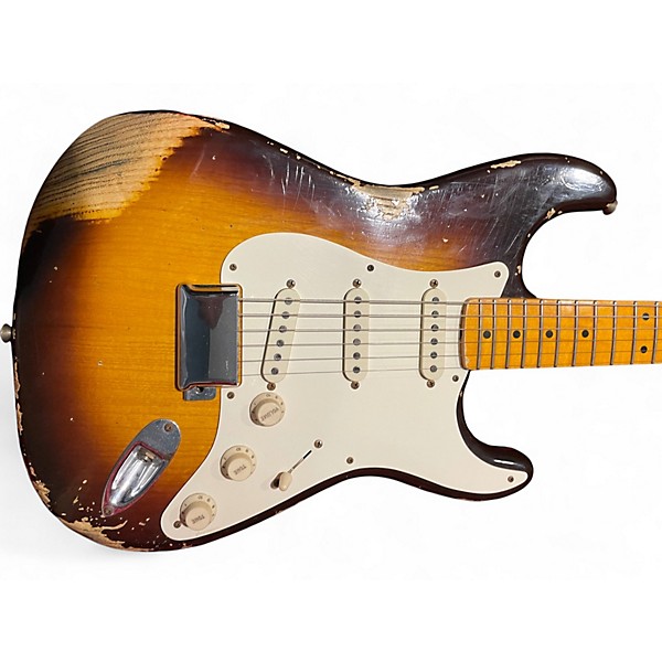 Used Fender CUSTOM SHOP 1957 HEAVY RELIC SUNBURST Solid Body Electric Guitar