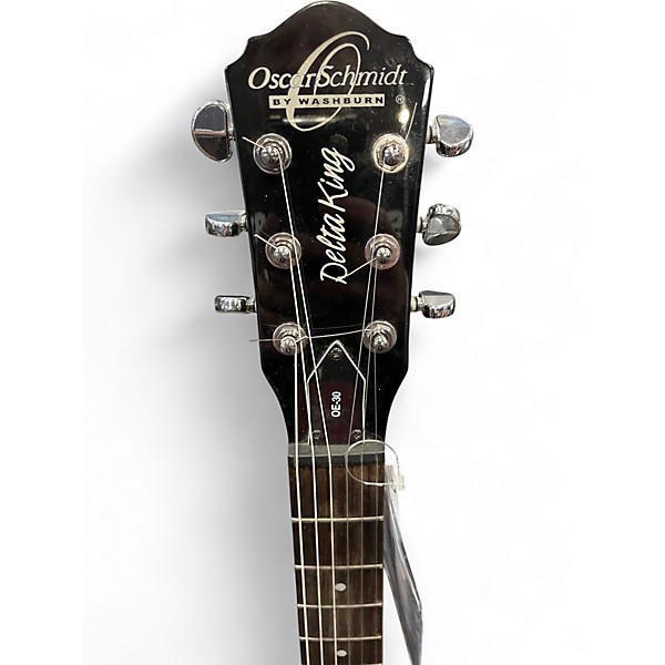 Used Oscar Schmidt OE-30 Black Hollow Body Electric Guitar