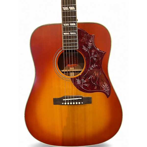 Used Epiphone Hummingbird 2 Color Sunburst Acoustic Guitar
