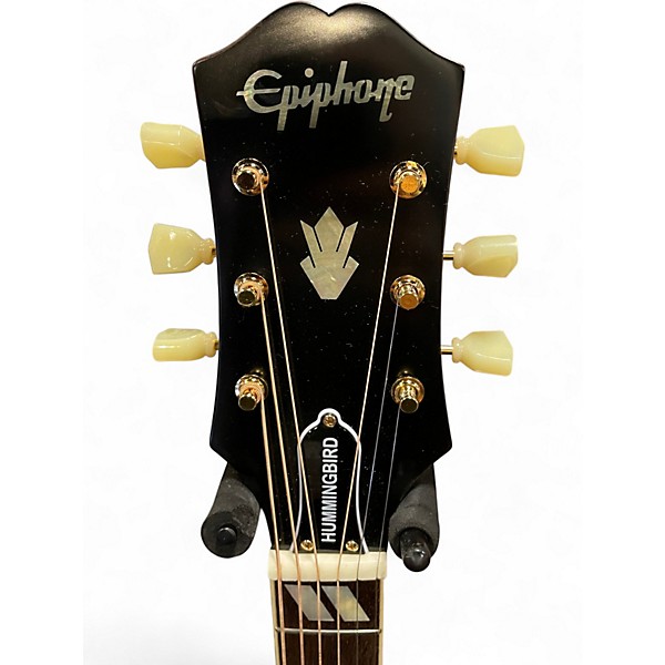 Used Epiphone Hummingbird 2 Color Sunburst Acoustic Guitar