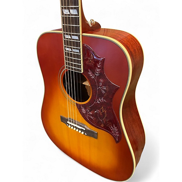 Used Epiphone Hummingbird 2 Color Sunburst Acoustic Guitar