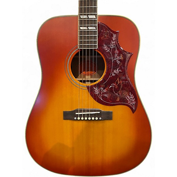 Used Epiphone Hummingbird 2 Color Sunburst Acoustic Guitar