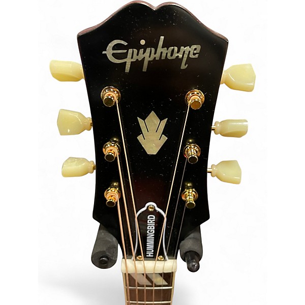 Used Epiphone Hummingbird 2 Color Sunburst Acoustic Guitar
