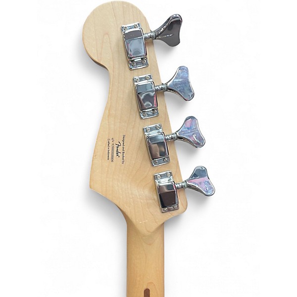 Used Squier Bronco Black Electric Bass Guitar