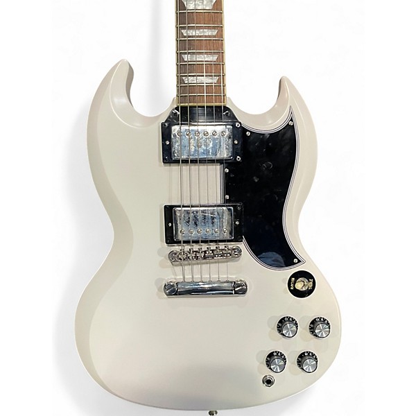 Used Epiphone '61 Les Paul SG Standard Aged Classic White Solid Body Electric Guitar