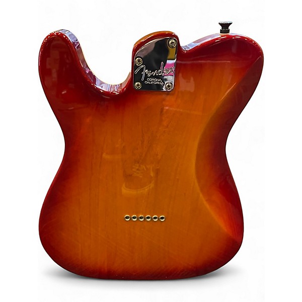 Used Fender American Elite Telecaster Cherry Sunburst Solid Body Electric Guitar
