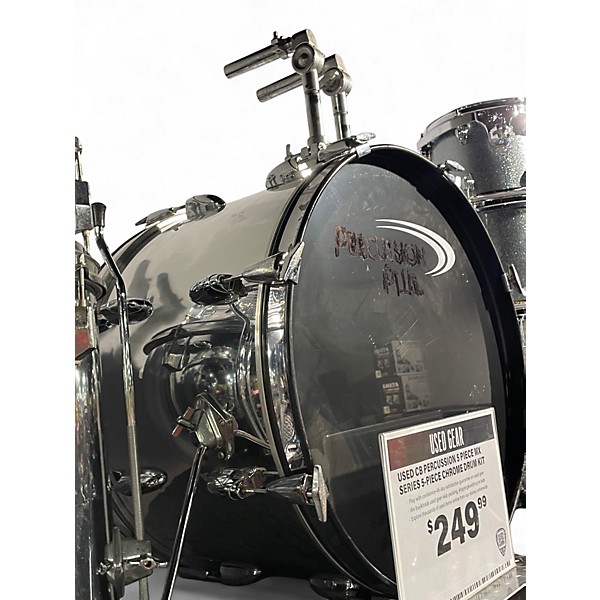 Used CB Percussion 5 Piece MX Series 5-Piece Chrome Drum Kit