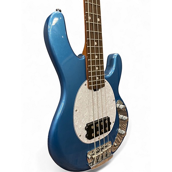 Used Sterling by Music Man StingRay Short Scale Lake Toluca Blue Electric Bass Guitar