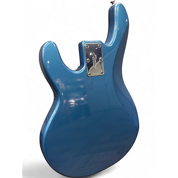 Used Sterling by Music Man StingRay Short Scale Lake Toluca Blue Electric Bass Guitar