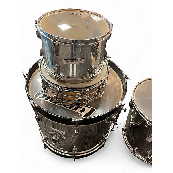 Used Ludwig 4 Piece ROCKER SILVER Drum Kit