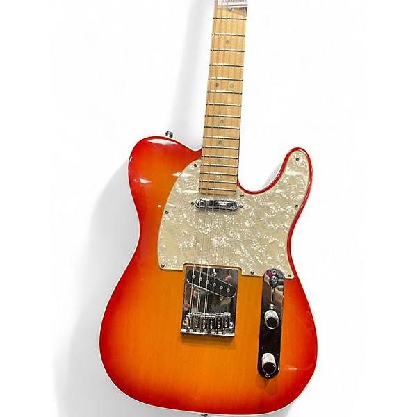 Used Fender American Deluxe Telecaster Aged Cherry Burst Solid Body Electric Guitar