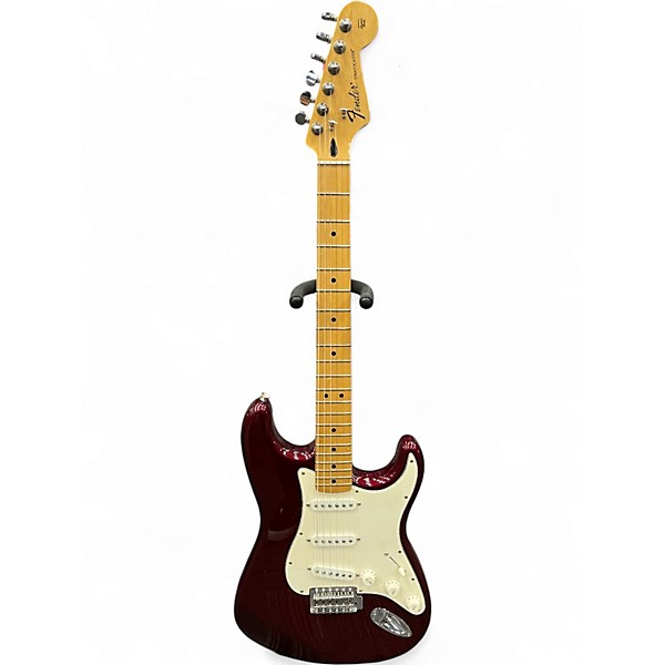 Used 2018 Fender Player Stratocaster Burgundy Solid Body Electric Guitar