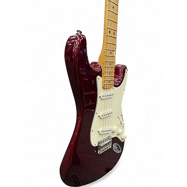 Used 2018 Fender Player Stratocaster Burgundy Solid Body Electric Guitar