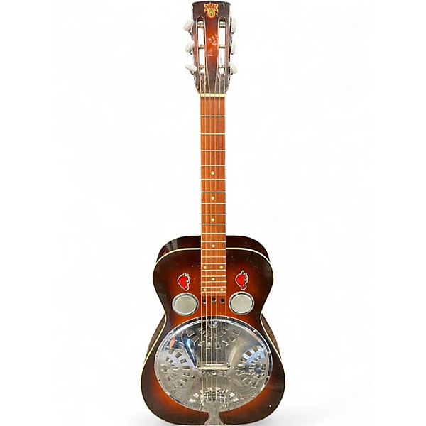 Vintage 1976 Dobro d60 Brown Sunburst Resonator Guitar