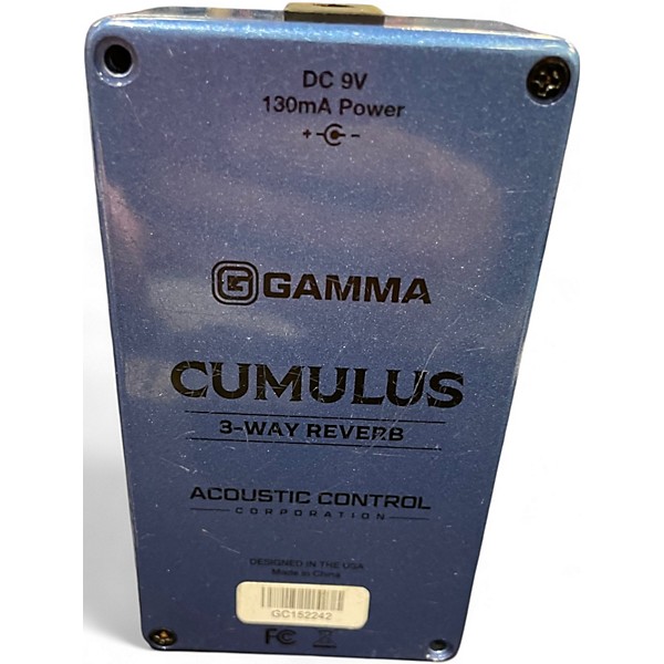 Used GAMMA CUMULUS 3-WAY REVERB Effect Pedal