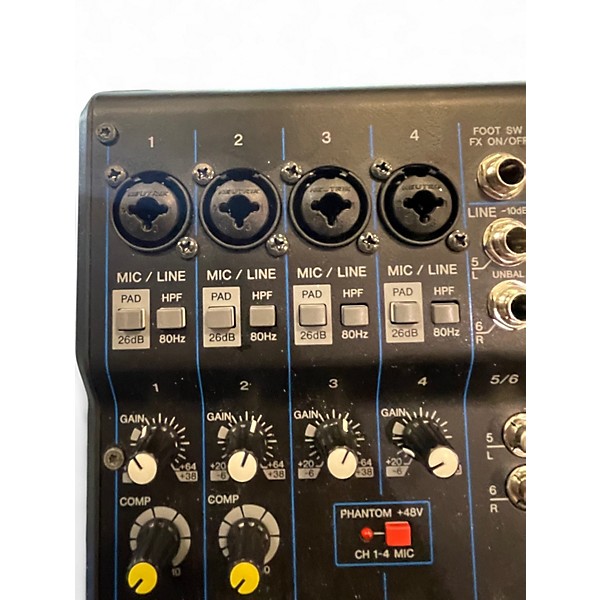 Used Yamaha MG10XU 10 Channel Mixer with Effects Unpowered Mixer