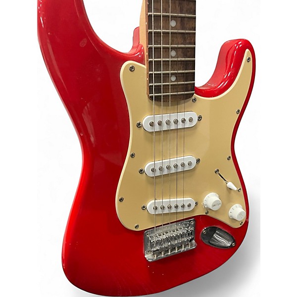 Used Squier Mini Affinity Stratocaster Candy Apple Red Electric Guitar