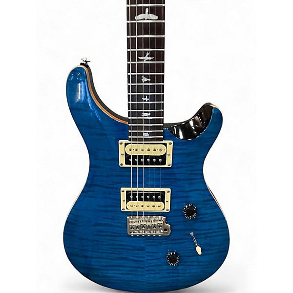 Used PRS SE Custom 24 BLUE Solid Body Electric Guitar