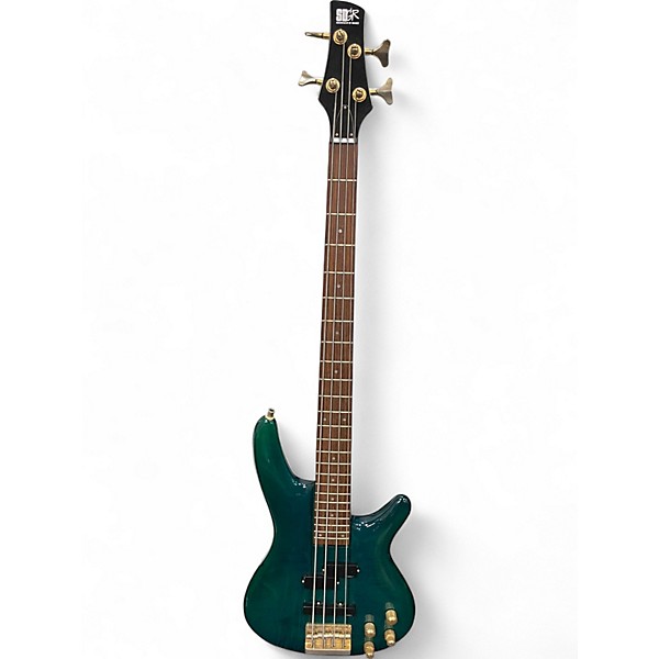 Used Ibanez SR1200E Emerald Green Electric Bass Guitar