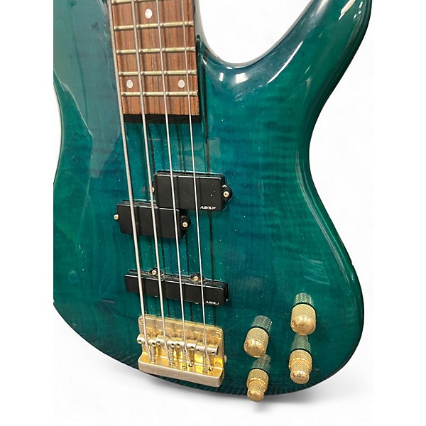 Used Ibanez SR1200E Emerald Green Electric Bass Guitar